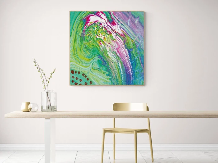 MIND DRIFTING - KUNSTTRYK 100CM X 100CM - BYMALUE [T019]