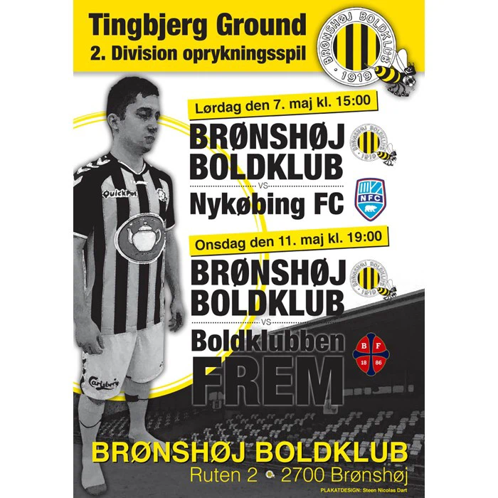 2 billetter til Brønshøj-Nykøbing FC