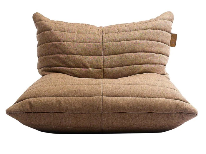 Poseidon sækkestol - 70x70x80 cm - Brun, Grå eller Blå