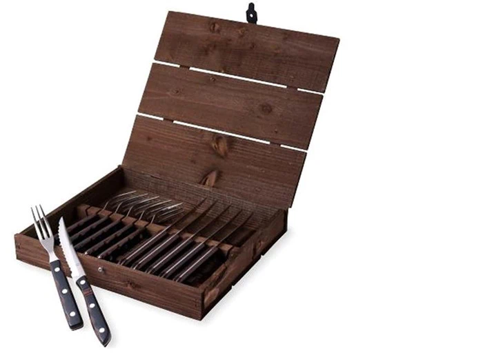 Gense Old farmer classic Steakbestik/grillbestik 12 dele - Brun