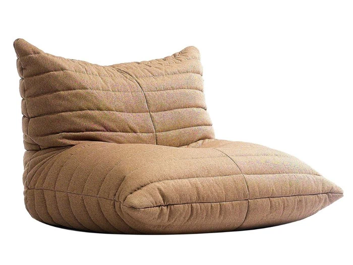 Poseidon sækkestol - 70x70x80 cm - Brun, Grå eller Blå