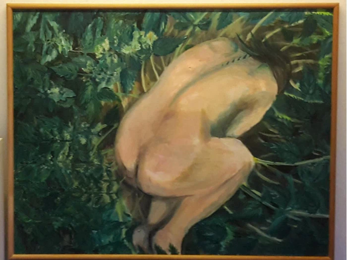 "brændenælder" - Akryl maleri af Lissi Hartung Midjord Dahl