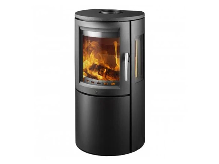 Varde Lyon brændeovn i sort fra Bygma Hirtshals
