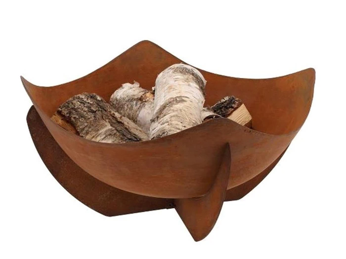 Bålfad i rusty look -  63 x 34 cm - 