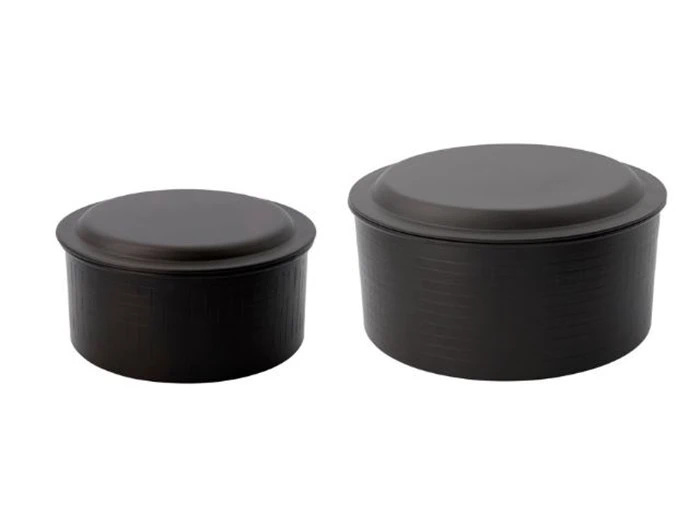 2 stk. Noova opbevaringskasse med låg fra House Doctor - Antik brun