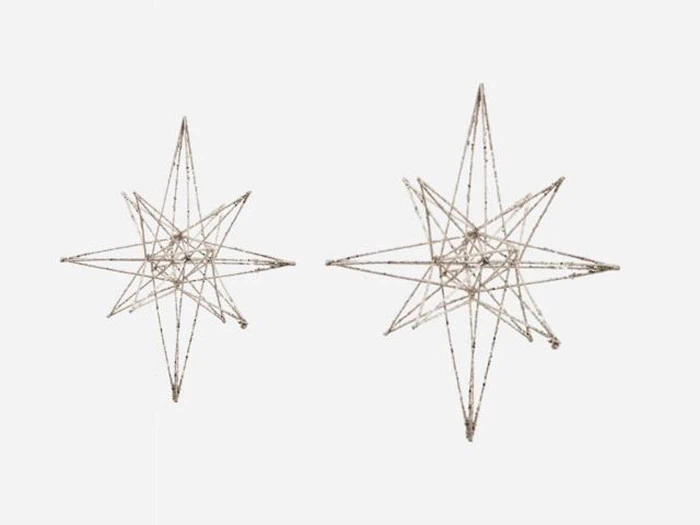 4 stk. Champagne julestjerner fra House Doctor 