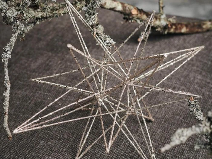 4 stk. Champagne julestjerner fra House Doctor 