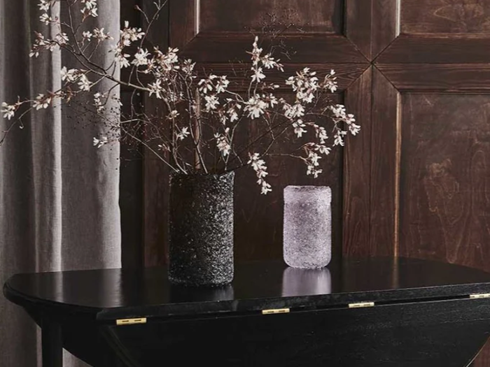 CLYDE vase i pink glas fra Nordal