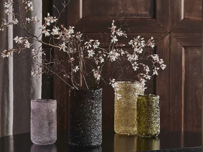 CLYDE vase i pink glas fra Nordal