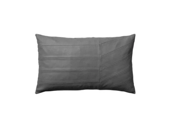 AYTM, CORIA pude, dark grey, fåreskind/bomuld, 50x30