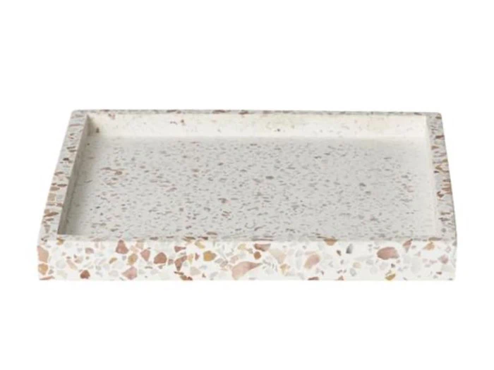 Lauvring, Okie Bakke, creme, terrazzo, 19,5X19,5xH:2