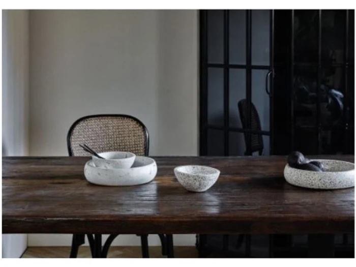 Nordal, TERRAZZO skål til opbevaring, beige, Ø15 cm 