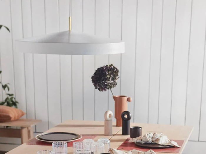 OYOY, Hatto Pendant, hvid, Ø65 x H19 cm