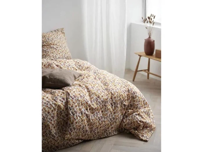 Södahl, Painterly Leaf sengetøj, Gold, 140x220 cm