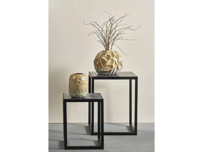 Villa Collection, Lilje Vase, Sand/Lysblå, Ø:23,1 x H:18,8 cm 