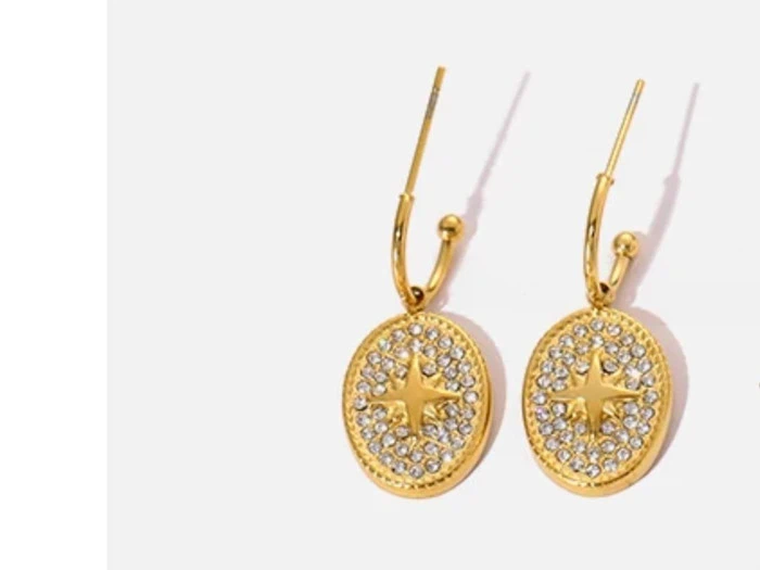 CILLIA -  hoop forgyldt stål 