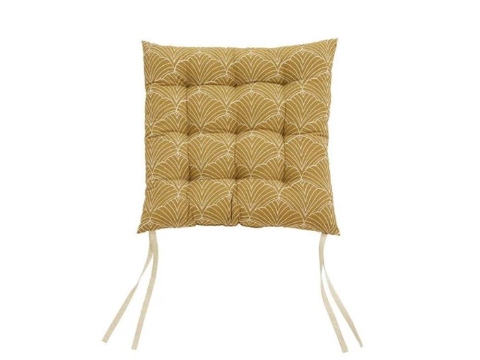 Nordal, ASTRA stolehynde m/stropper, karry, 42x43 cm 