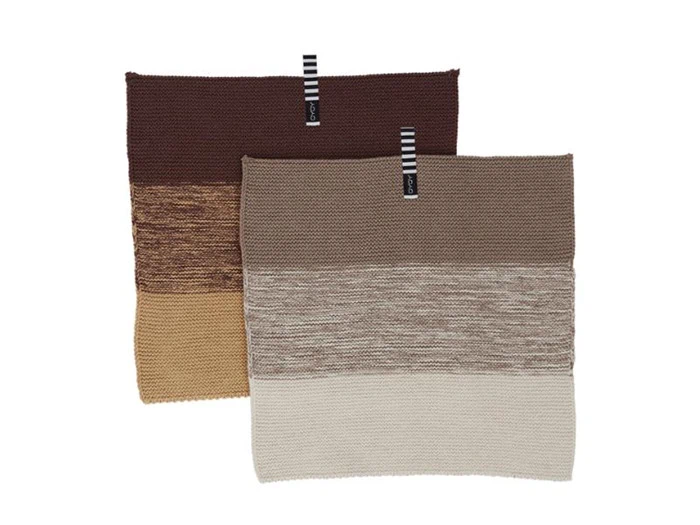 OYOY, Niji karklude, brown/clay, bomuld, H25 x W25 - pakke af 2
