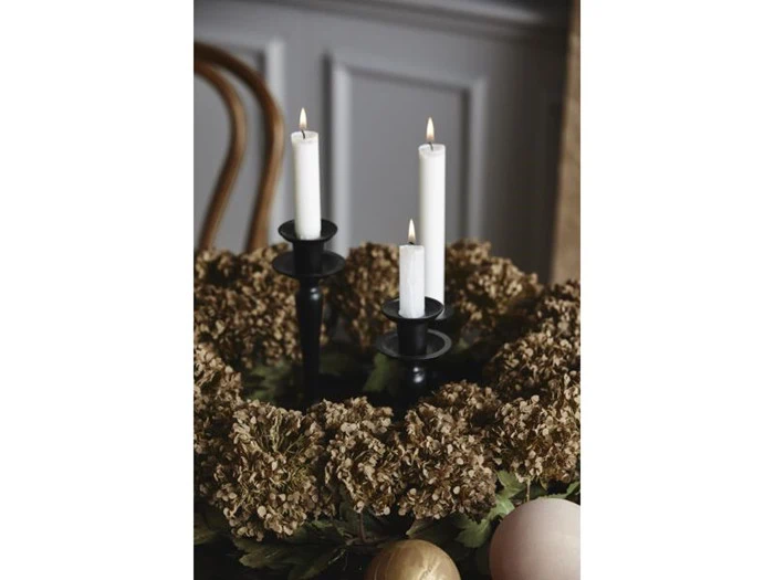 Nordal, JURMO blomsterkrans, beige, ø41 cm