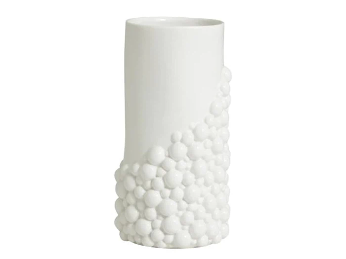 Nordal, NAXOS vase, keramik, hvid, h25 cm 