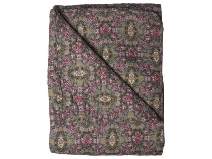 Quiltet plaid i grøn fra Au Masion