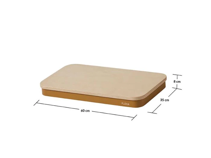 Flexa, The Surfer rullebræt, Mustard, H:8 B:35 L:60 cm