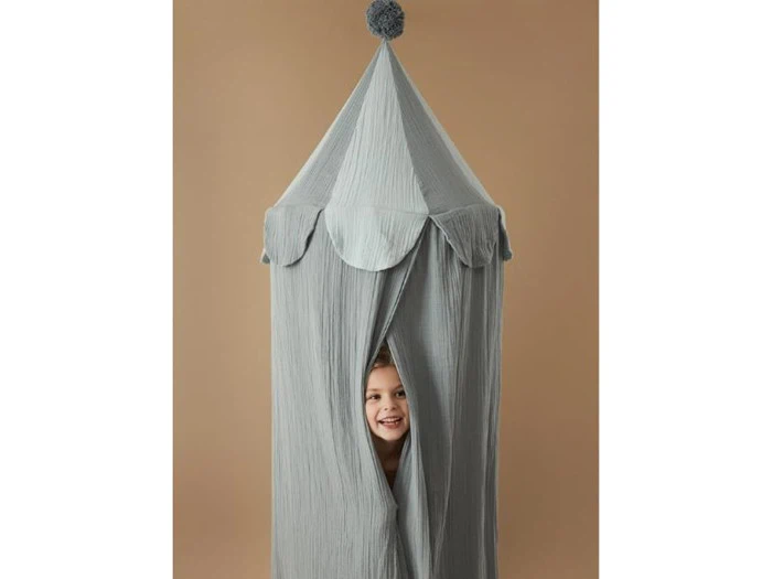 OYOY, Ronja sengehimmel, blå, Ø60 x H240 cm