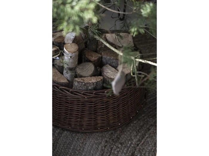 Ib Laursen, Skjuler t/juletræsfod, hel pil, H: 20 Ø: 52 cm