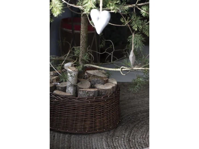 Ib Laursen, Skjuler t/juletræsfod, hel pil, H: 20 Ø: 52 cm