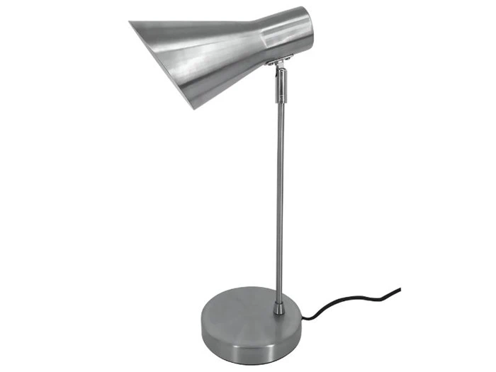 Bordlampe i sølv fra Columbine - H: 36 x D: 23 cm