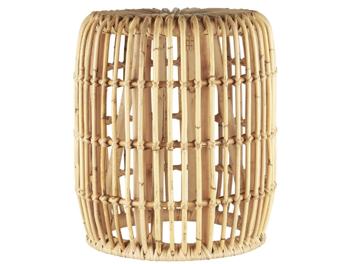 Ib Laursen, Taburet, Natur, Rattan, H:45 x Ø:40 cm