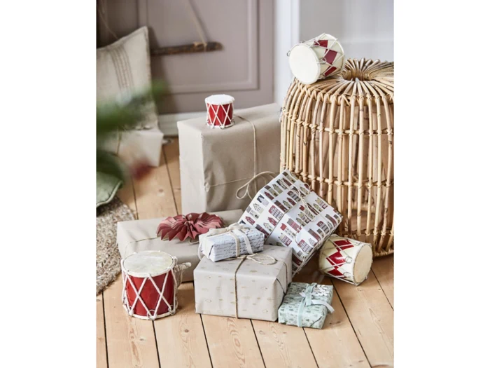 Ib Laursen, Taburet, Natur, Rattan, H:45 x Ø:40 cm