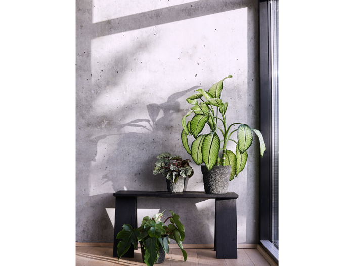 Muubs, Mosu krukke 19, cement, Mos grøn, Ø21xH19 cm