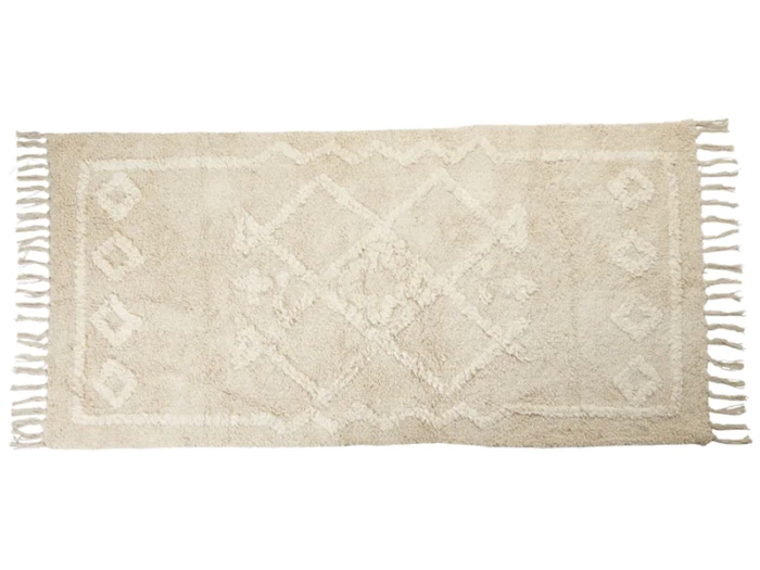 Speedtsberg, Tæppe m/frynser, Natur, Bomuld, 90x150cm