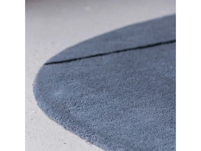 Mette Ditmer, SHAPE, Gulvtæppe, Blå, 100% Uld, B:120 x L:154 cm