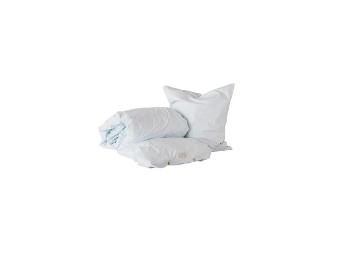 OYOY, Nuku sengetøj voksen, Ice Blue, Bomuld, H200 x W140 cm / H60 x W63 cm