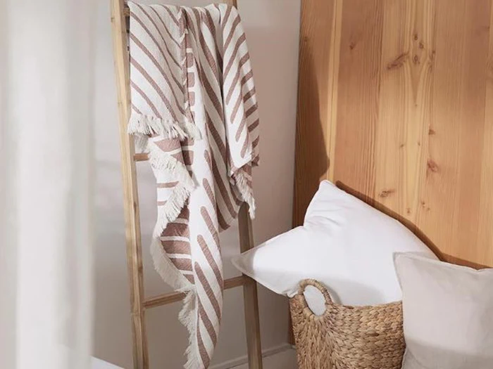 Compliments, Dessert, Plaid, Bomuld, Terracotta, 130x200cm