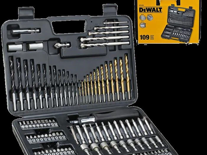 Dewalt bor- og bitssæt m/109 dele