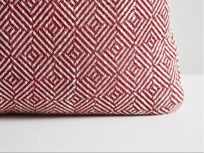 2 stk. Diamond puder i rød fra Woud - 43x43