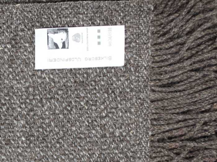 Silkeborg Uldspinderi, Dona M 0304, Plaid, Brun, Grå, 100% New Wool, B:140 x L:240 cm