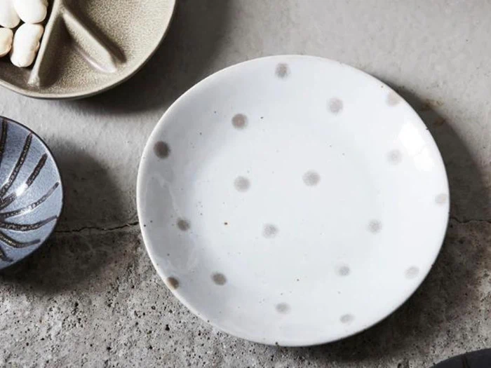 House Doctor, Dots tallerken, Beige, h: 2.2 x ø: 15.7 cm