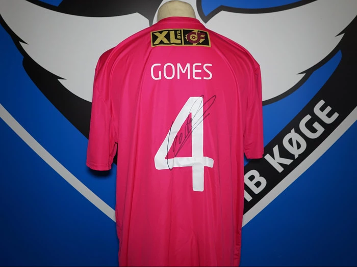 Match worn Kræftens Bekæmpelse-trøje, #4 Eddi Gomes