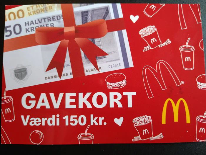Gavekort til McDonalds