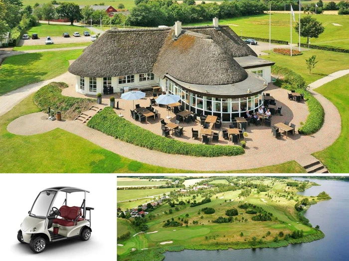 4-bold med 2 stk. Garia golfbil til Royal Oak Golf Club - Køb nu