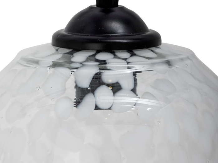 Bloomingville, Gisele, Pendel, Hvid, Glas, Dia:18 x H:30 cm