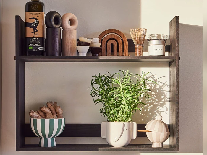 OYOY, Mini, Elefant, Urtepotte, Råhvid, 100% Stentøj, L:9.,5 x B:9 x H:9 cm