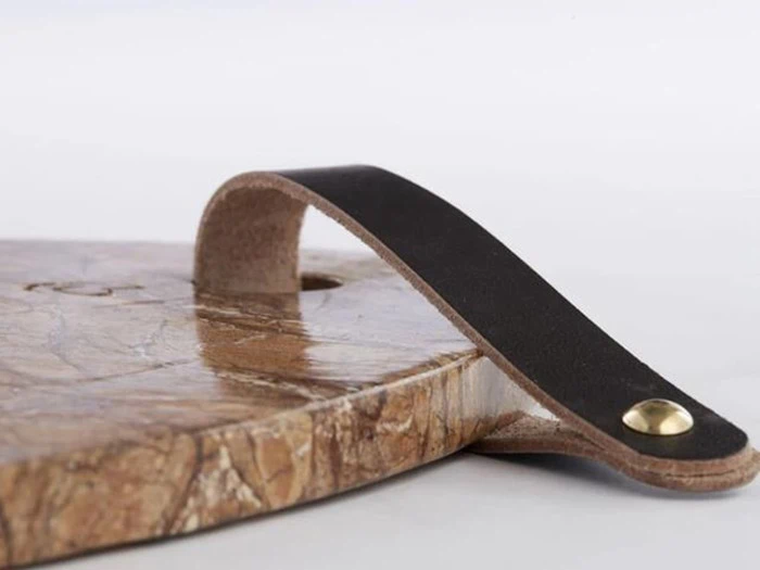 Lene Bjerre, Estille skærebræt, brun/natur, marmor, 22x1