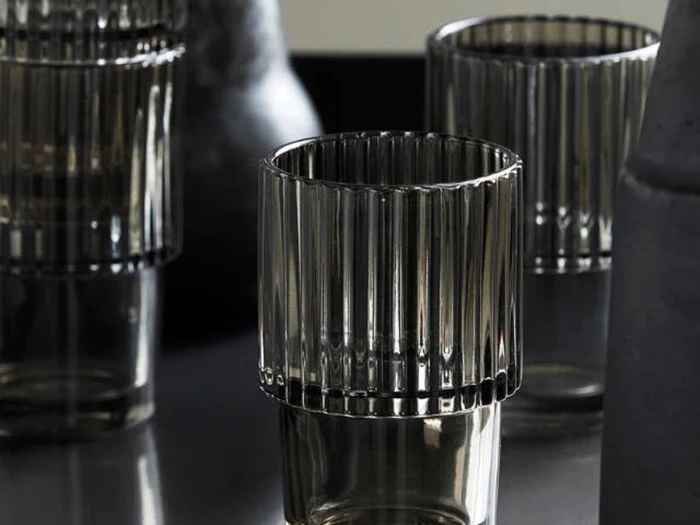 16 stk. Rills glas i røg/grå fra House Doctor