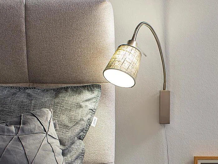 2 stk. Fischer & Honsel Wolke flex væglampe grå