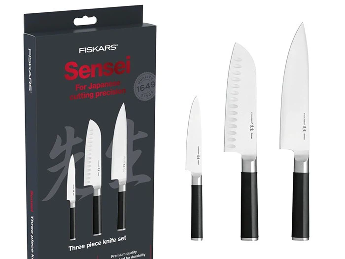 Fiskars Sensei Knivsæt 3 dele